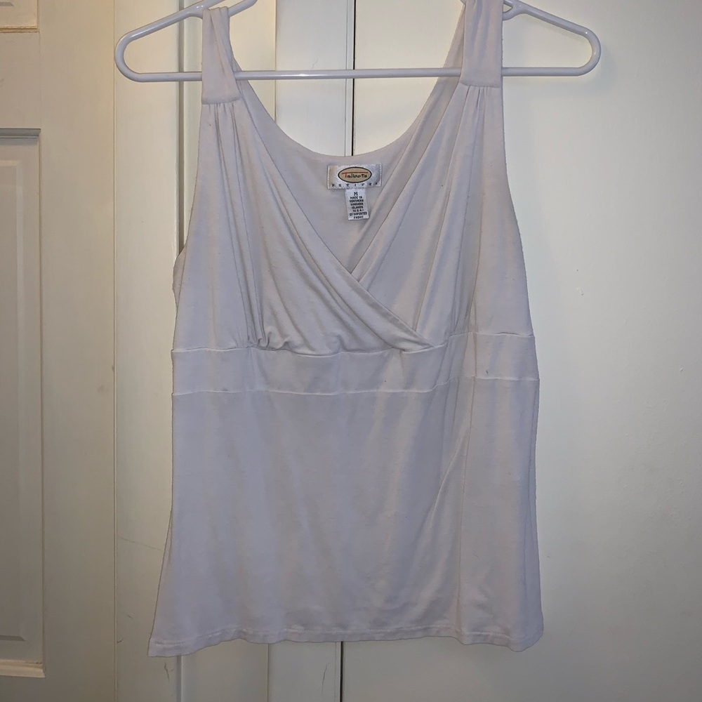 Talbots white tank top
